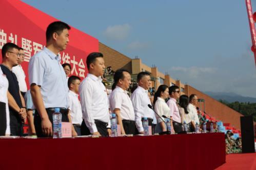 36365线路检测中心举行2023级新生开学典礼暨军训总结大会